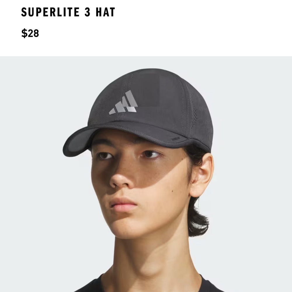 BNWT adidas Superlite 3 Hat - Charcoal Gray